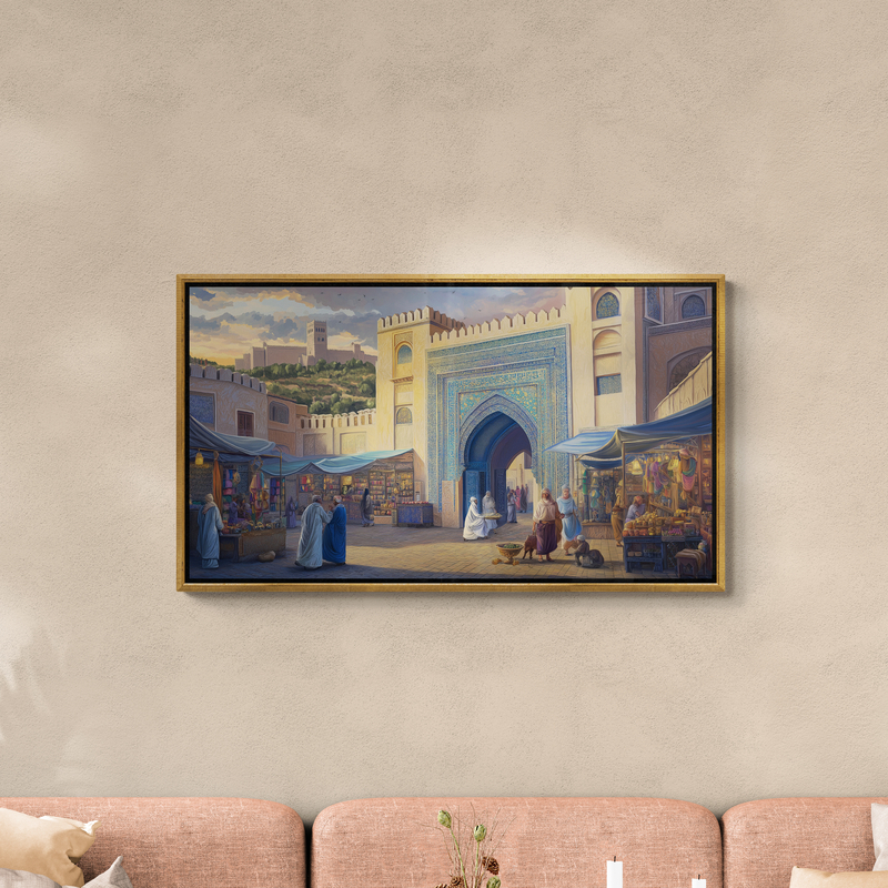 tableau decoration​ - salon marocain​ - salon marocain moderne​ - salon moderne​